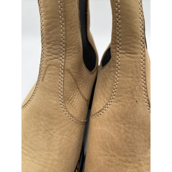 Dr. Martens ROMETTY WOMEN'S NUBUCK LEATHER PLATFORM CHELSEA BOOTS Sand 9 - Picture 6 of 7